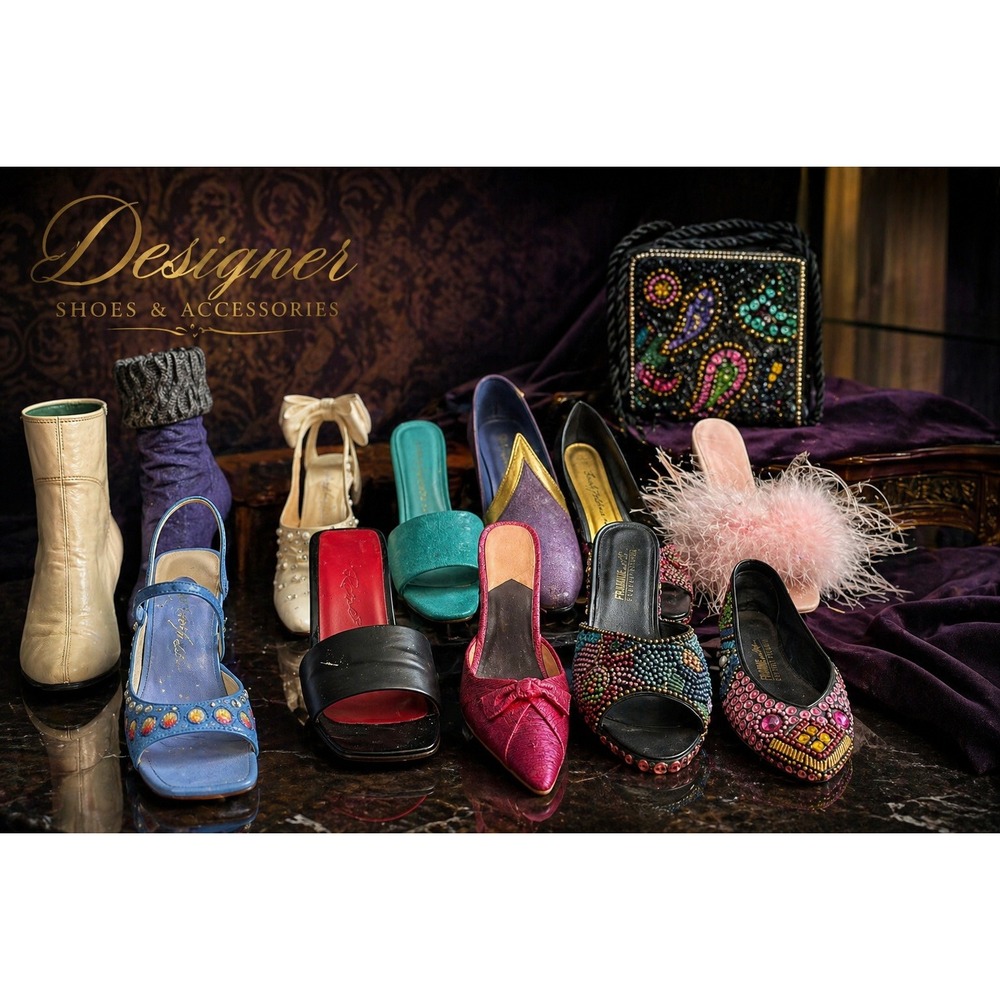 🖤 Vintage Mini Designer Shoe Collection + Purse (Raine / Just The Right Shoe)